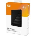 Western Digital 4TB My Passport Portable External Hard Drive, Black هارد يو اس بى 4 تيرا