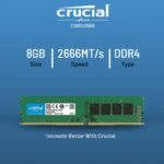 Crucial RAM CB8GU2666 8GB DDR4 2666 MHz DESKTOP Memory