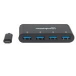 Manhattan (CV259 ) USB 3.2Gen 1 Type-C Hub 4 Type-A Ports Bus Power - Image 3