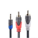 2B  RCA Socket DC2 To Audio PC Cable High Quality - 1.8M (CV203) وصلة اوديو 2*1