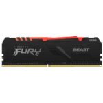 Kingston 16GB (1x16GB) DDR4 3200MT/s CL16 FURY Beast Black RGB XMP, Black (KF432C16BB1A/16) - Image 3