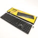 L'AVVENTO  2.4G Wireless Keyboard – US+Arabic layout Injection – Black-KB206 - Image 3