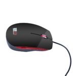 2B (MO16R) Optical wired mouse, Piano finishing - Red * Black - Image 3