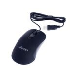 E-train Wired Mouse 1000-1600 DPI with Switchable Button-Black  (MO662)