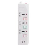 E-train Power Strip PS073 16A  2.4A -1.5M With On-Off Switch