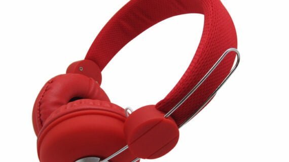 Ditmo Dm-2670 Stereo Music Wireless Headphone - Red & White