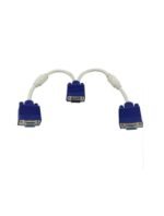 2B (CV733 ) - Vga Y Splitter Cable Male To Female M/f Converter 1 To 2 Way For Pc Tv Monitor