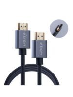 E-train (DC890) HDMI to HDMI Round Cable 1.2M Gold Plated - Black
