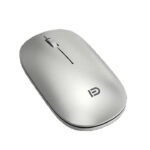 FD E318 Wireless Silent click Mouse With Bluetooth Connection & Reachargable Battery - Silver