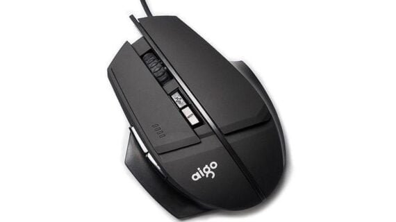 Aigo Q68 2400 Dpi Optical Usb Gaming Mouse With 6 Keys - Black