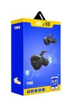 OVLENG OV-T10 TWS 5.0 Wireless Bluetooth Superbass Earbuds With Dual Microphone  - White - Image 3