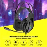 Zidli L3 Pro Rgb Gaming Over the Ear Wired HEADSET with Noise Reducing Microphone-Black