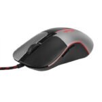 Chiropter x16 wired Gaming Mouse With rgb light & 6d Buttons - Black*Silver - Image 5