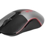 Chiropter x16 wired Gaming Mouse With rgb light & 6d Buttons - Black*Silver - Image 3