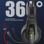 Zidli L3 Pro Rgb Gaming Over the Ear Wired HEADSET with Noise Reducing Microphone-Black - Image 2