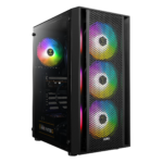 GAMDIAS AURA GC2 Elite 4 Fan ARGB Mid Tower Gaming Case+PSU 750w