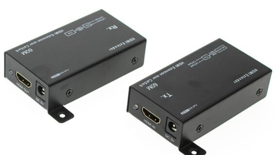 2b HDMI Extender High Power Connect up to 60M with two Power Adapters cv134