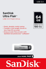 SanDisk Z73 64GB Ultra Flair USB 3.0 Flash Drive speed up 150MB/s