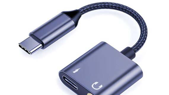 L'AVVENTO (mp324) Converter From USB-C Male To USB-C Female And AUX Female 30cm - Black