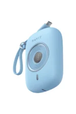 Havit Fast charging Power Bank PB5214 10000mAh PD35W Sky Blue with mini screen - Image 2