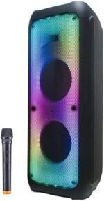 Subwoofer PartBox 110\Support Bluetooth, USB, AUX and Radio and Memory Card\with Remote Control, Karaoke Microphone, with RGB\Rechargeable - Image 2