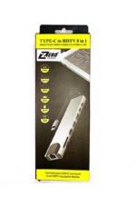 Zero 8*1 Hub USB Type C \ with Ports ( 2*usb type-c , 2*usb 3.0 , hdmi , rj45 ,card reader)