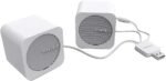 SonicGear blue cube Bluetooth Mini Portable Speakers (5.2/3.5mm, 2 x 2.5W, White) - Image 2