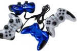 Gamepad MJK 606 turbo doubleshock wired - blue & white - Image 2