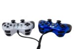 Gamepad MJK 606 turbo doubleshock wired - blue & white - Image 4