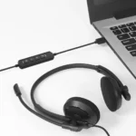 2B Business USB Headphones with Microphone - Black (HP563) - Image 2