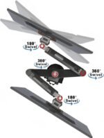 North Bayou Dual Monitor Desk Mount Stand Full Motion Swivel Computer Monitor Arm for Two Screens 17-30 Inch - Image 7