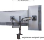 North Bayou Dual Monitor Desk Mount Stand Full Motion Swivel Computer Monitor Arm for Two Screens 17-30 Inch - Image 6