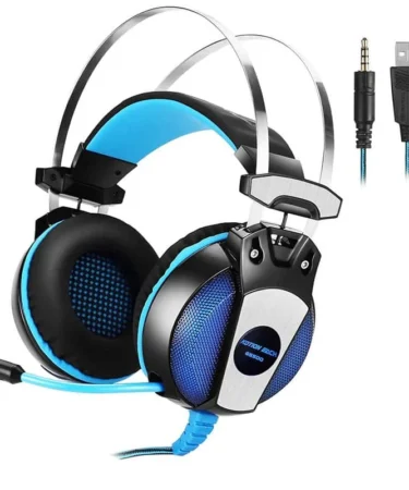 Kotion Each Gs500 Wired LED Gaming Headset , 5.1 Channel - Black*Blue