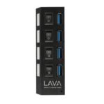LAVA 4 Ports USB HUB/adapter, Fast Data Transfer, Speed USB 2.0/3.0 - up to 480 MBps