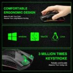 BENGOO KM-i Wireless Gaming Rechargeable Mouse with Honeycomb Shell 6d - Black - Image 5