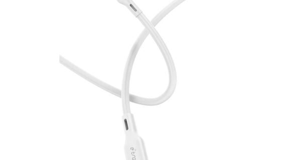 E-train USB-C to Lightning Cable 1M - White(MP622) كابل شحن تايب سي الى ايفون