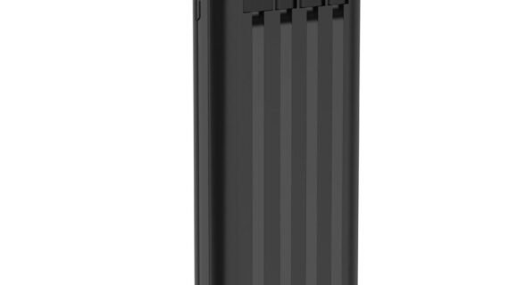 Devia Kintone series Power Bank with 4 cables 10000mAh - Black-mp32p