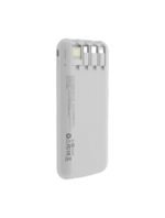 Devia Kintone series Power Bank with 4 cables 10000mAh - White-MP32W - Image 2