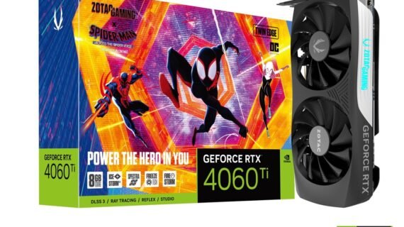 ZOTAC GAMING GeForce RTX 4060 Ti 8GB Twin Edge OC SPIDER-MAN™: Across the Spider-Verse Bundle