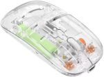 GR-133 Transparent Wireless Bluetooth Rechargeable silent click Mouse