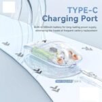 GR-133 Transparent Wireless Bluetooth Rechargeable silent click Mouse - Image 5