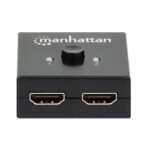 Manhattan 207850 Switch HDMI 4K bi-directional 2 Ports No Power Required - Black