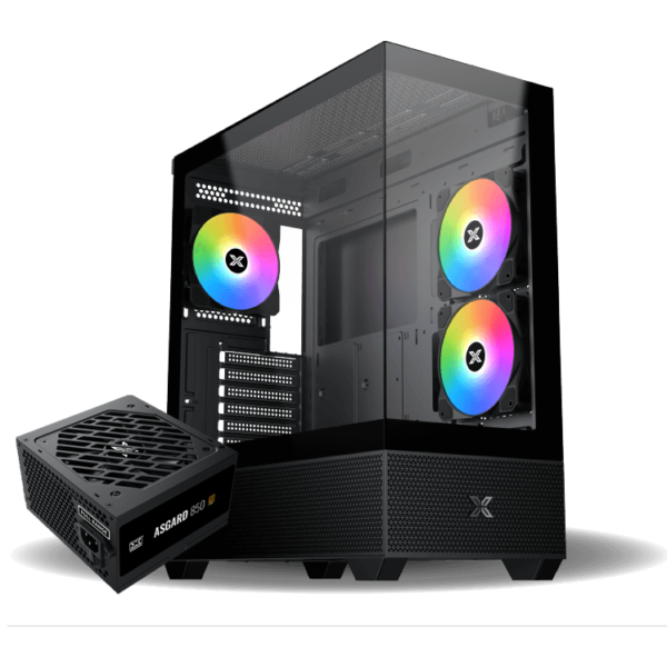 ALPHARD-750W-psu1-600x600 XIGMATEK ALPHARD ARGB + ASGARD 850W 80+ BRONZE SUPER TOWER CASE - Image 1