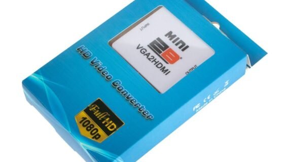 2B  Mini Converter VGA To HDMI With audio Output - White(CV748)