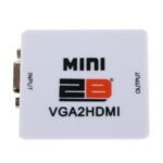 2B Mini Converter VGA To HDMI With audio Output - White(CV748) - Image 2