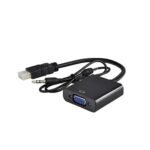 HDMI to VGA Converter with Power and Audio Output - Black (cv727) - Image 2