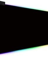 RS-07 Large Gaming Mouse Pad 80x30 cm, Waterproof and Non-Slip Rubber Base, with LED Edge Lighting