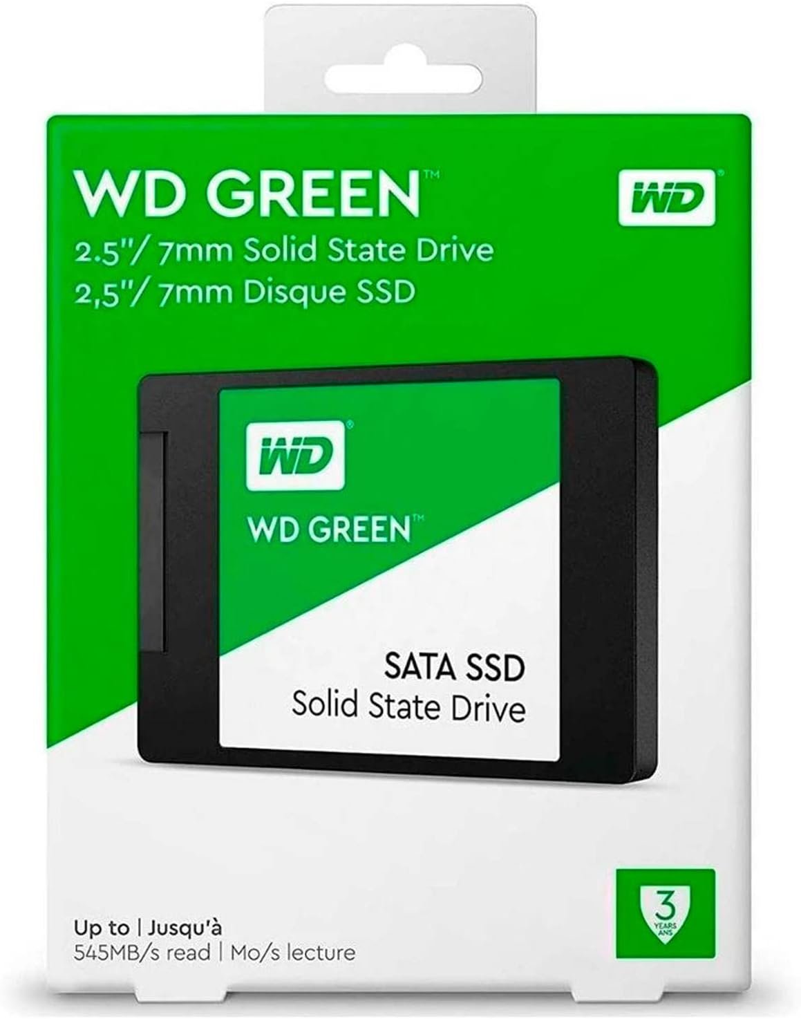 WD Green 480GB Internal PC SSD - SATA III 6 Gb/s, 2.5"/7mm - WDS480G2G0A