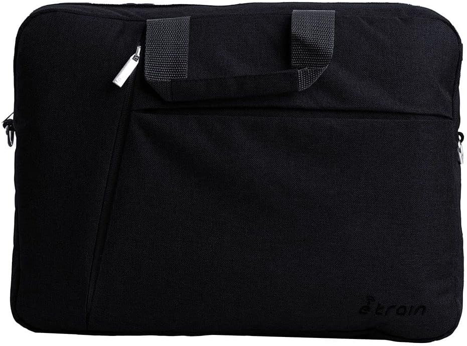 E-train (BG11B) Laptop Messenger Shoulder Bag up to 15.6in (Black)