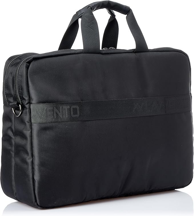 L’avvento BG793 | Office Laptop Shoulder Bag | Fits up to 15.6” Laptops, Nylon & Leather Material | Business, Travel & Daily Use | Black